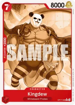 Kingdew — The World's Strongest Warriors panda #OP17-006 · One Piece