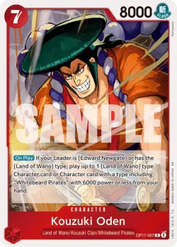 Kouzuki Oden #OP17-007 · One Piece