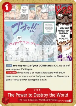 The Power to Destroy the World #OP17-018 · One Piece