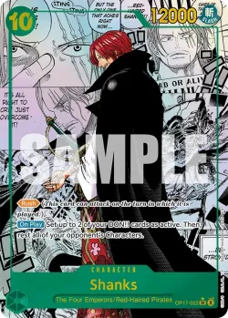 Shanks — The World's Strongest Warriors manga #OP17-022 · One Piece