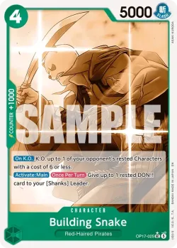 Building Snake — The World's Strongest Warriors panda #OP17-025 · One Piece