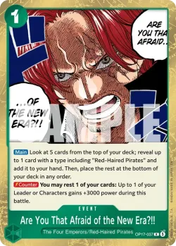 Are You That Afraid of the New Era?!! #OP17-037 · One Piece
