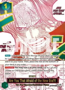 Are You That Afraid of the New Era?!! — The World's Strongest Warriors aa #OP17-037 · One Piece