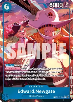 Edward.Newgate — The World's Strongest Warriors #OP17-040 · One Piece