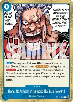 There's No Authority in the World That Lasts Forever!!! #OP17-055 · One Piece