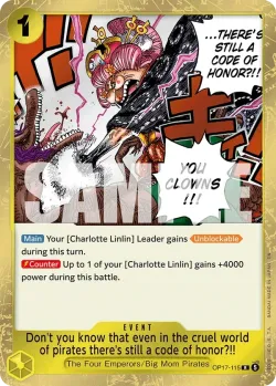 Don't you know that even in the cruel world of pirates there's still a code of honor?!! 「OP17-115」「EN」