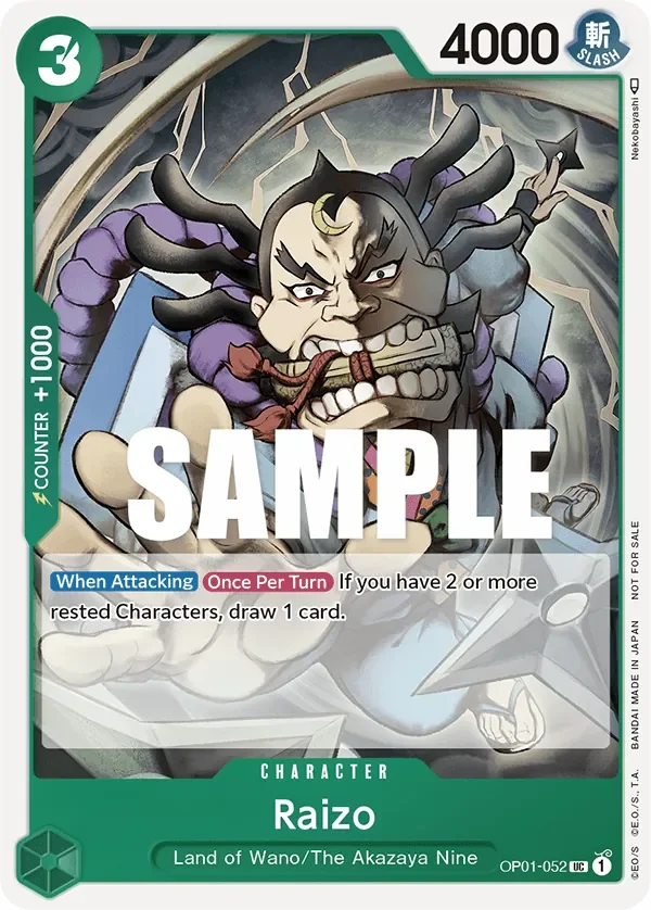 Raizo 「OP01-052」 — Event Pack Vol.2「EN」