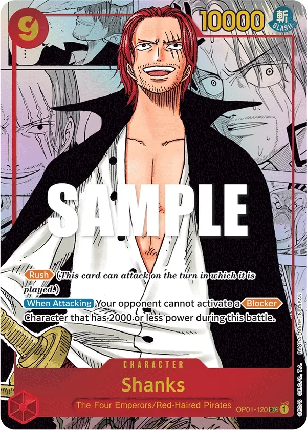 Shanks 「OP01-120」 — Romance Dawn manga「EN」