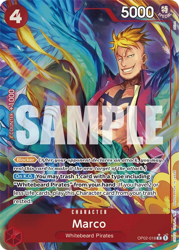 Marco 「OP02-018」 — One Piece The Best aa「EN」