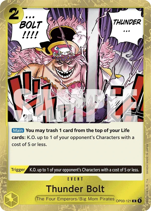 Thunder Bolt 「OP03-121」 — One Piece The Best jr「EN」