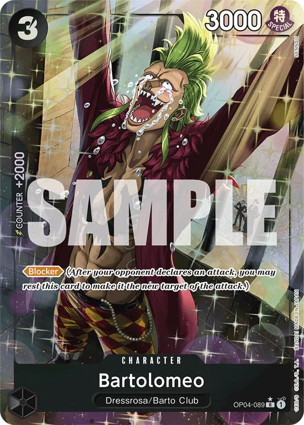 Bartolomeo 「OP04-089」 — One Piece The Best aa「EN」