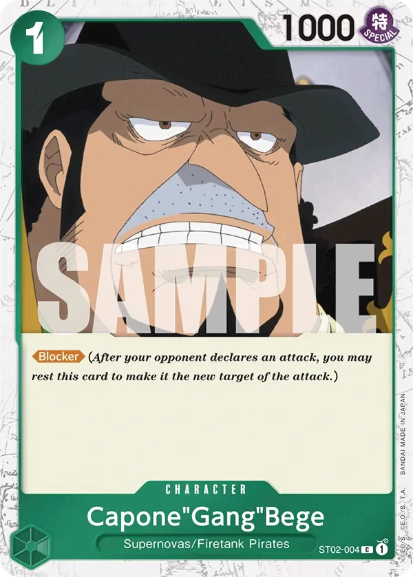 Capone"Gang"Bege 「ST02-004」 — One Piece The Best jr「EN」