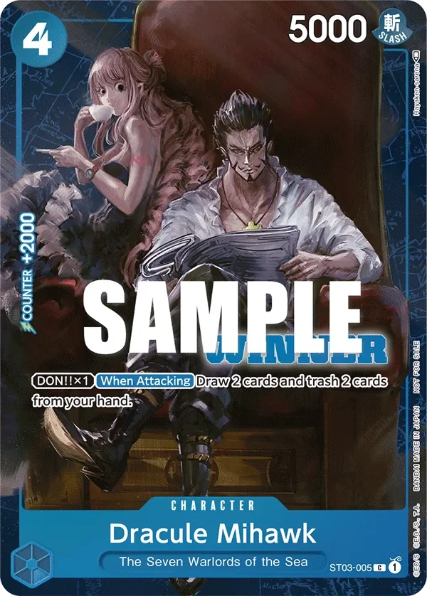 Dracule Mihawk 「ST03-005」 — Tournament Pack Vol.4 fa「EN」