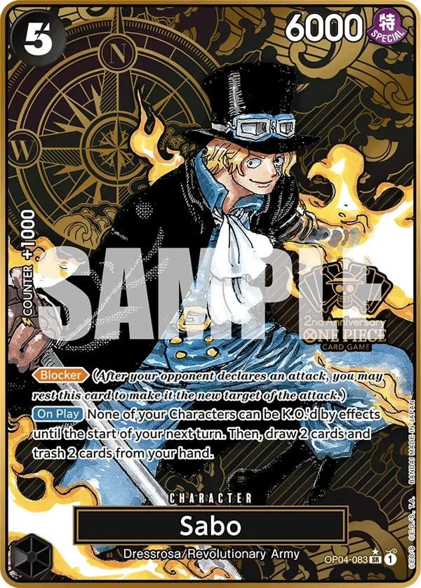 Sabo 「OP04-083」 — Japanese 2nd Anniversary Set「EN」