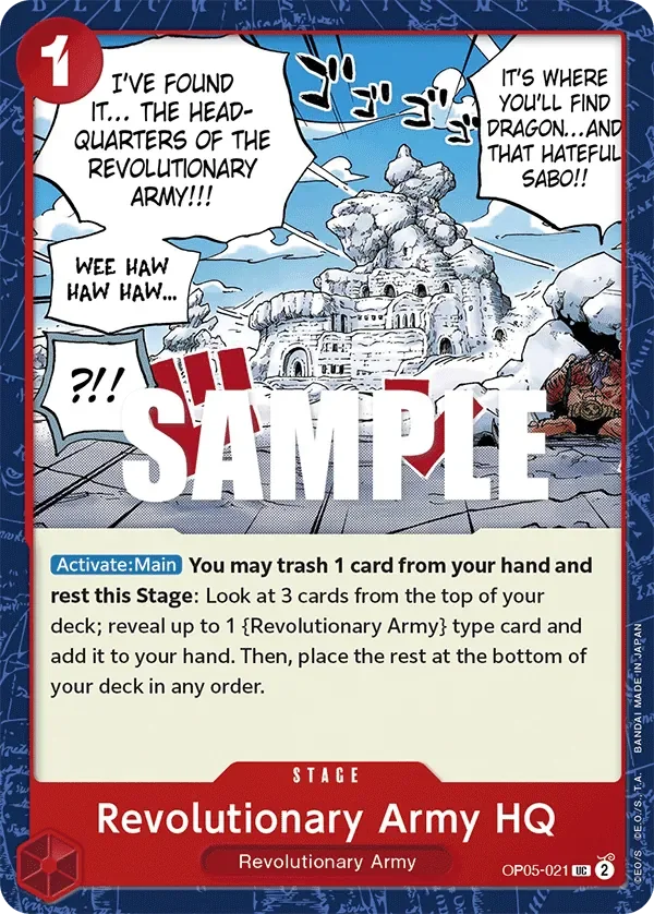 Revolutionary Army HQ 「OP05-021」「EN」