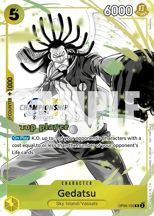 Gedatsu 「OP05-102」 — Championship 2024 Top Players Pack Vol.2「EN」