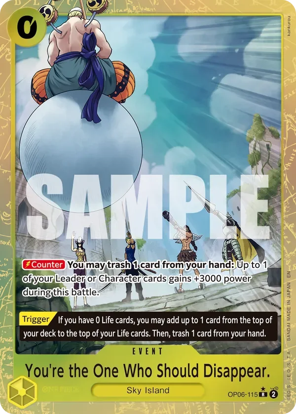 You're the One Who Should Disappear. 「OP06-115」 — One Piece Card The Best Vol.2 aa「EN」