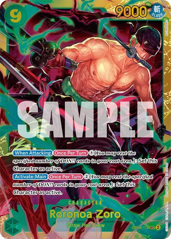 Roronoa Zoro 「OP06-118」「EN」