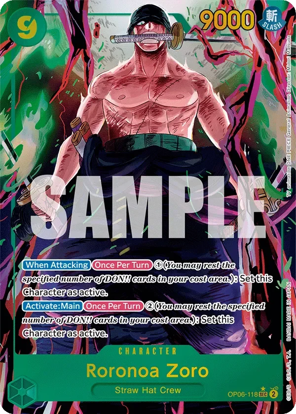 Roronoa Zoro 「OP06-118」 — Wings of the Captain aa「EN」