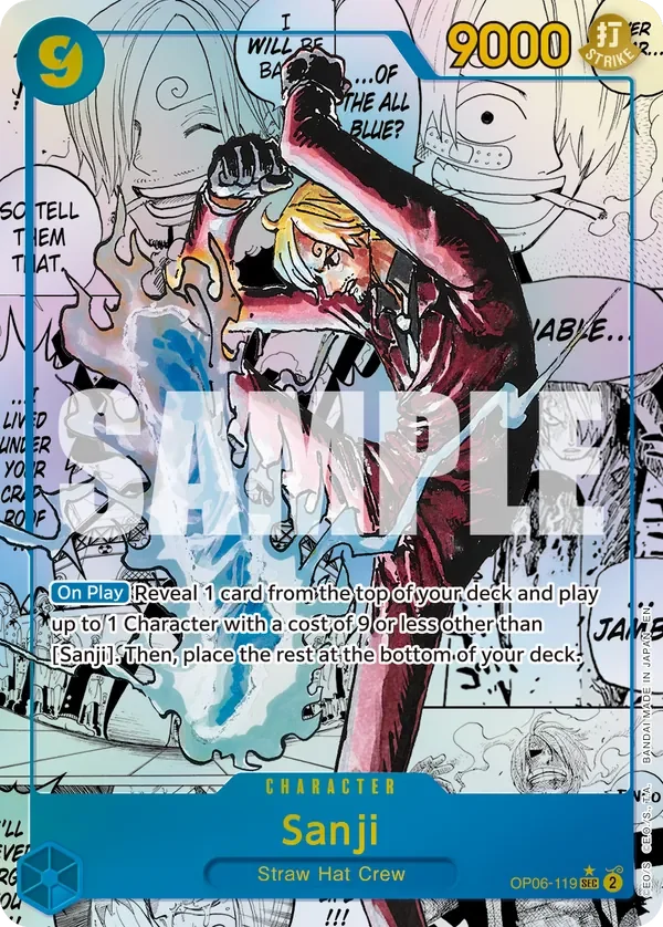 Sanji 「OP06-119」 — One Piece Card The Best Vol.2 manga「EN」
