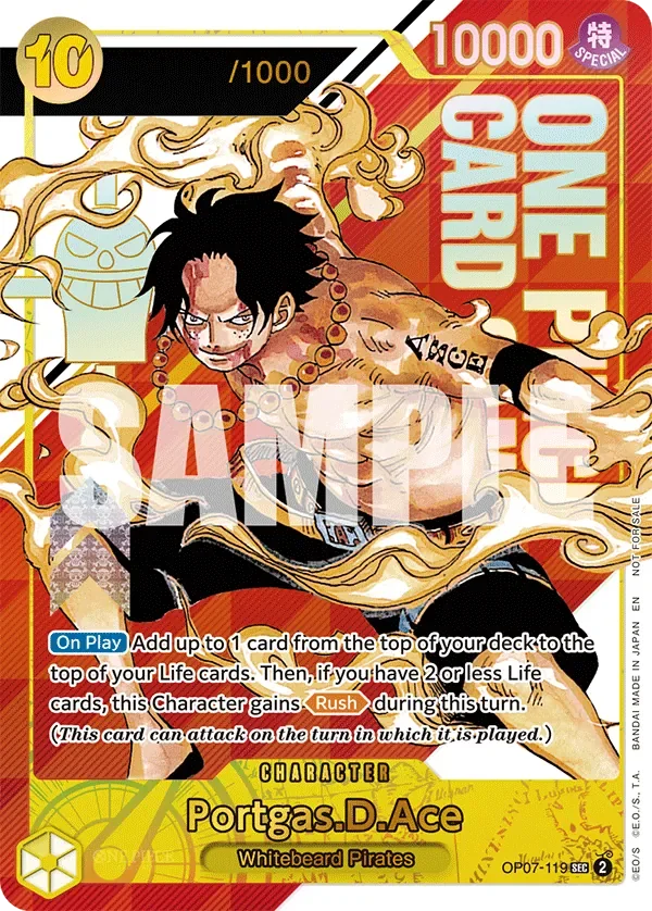Portgas.D.Ace 「OP07-119」 — Prize Cards serial「EN」