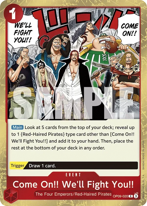 Come On!! We'll Fight You!! 「OP09-020」「EN」