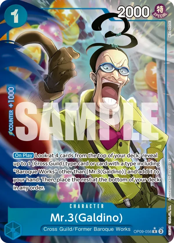 Mr.3(Galdino) 「OP09-056」 — One Piece Card The Best Vol.2 aa「EN」