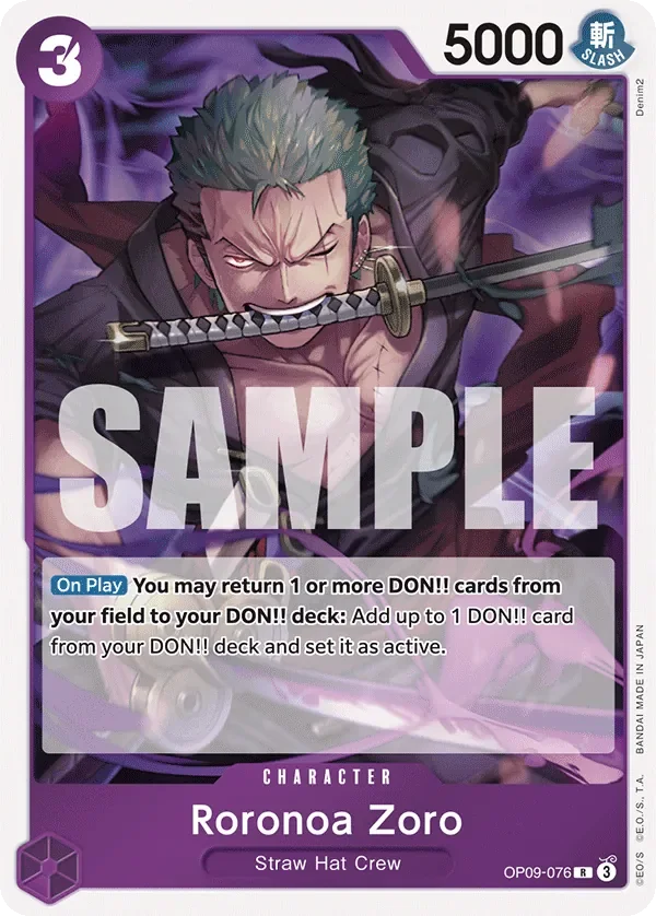 Roronoa Zoro 「OP09-076」「EN」