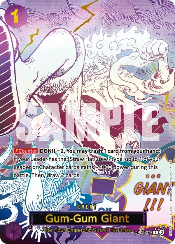 Gum-Gum Giant 「OP09-078」 — One Piece Card The Best Vol.2「EN」