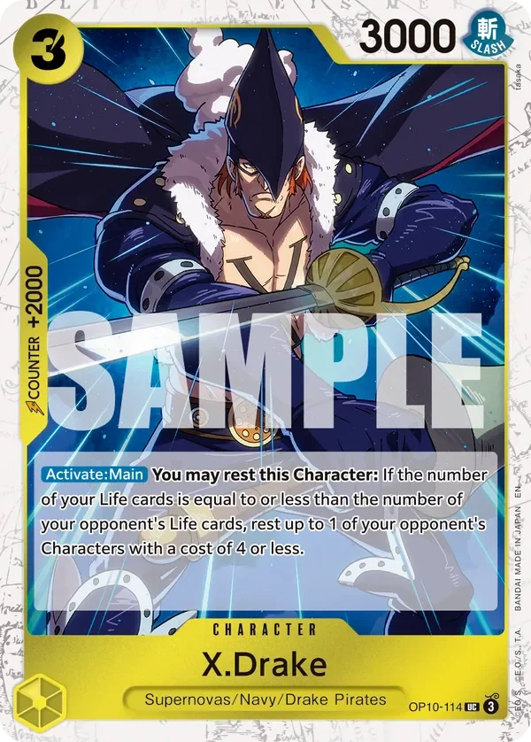 X.Drake 「OP10-114」 — One Piece Card The Best Vol.2 jr「EN」