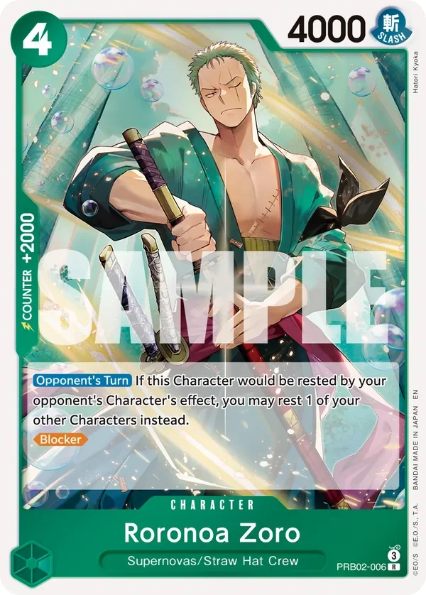Roronoa Zoro 「PRB02-006」「EN」