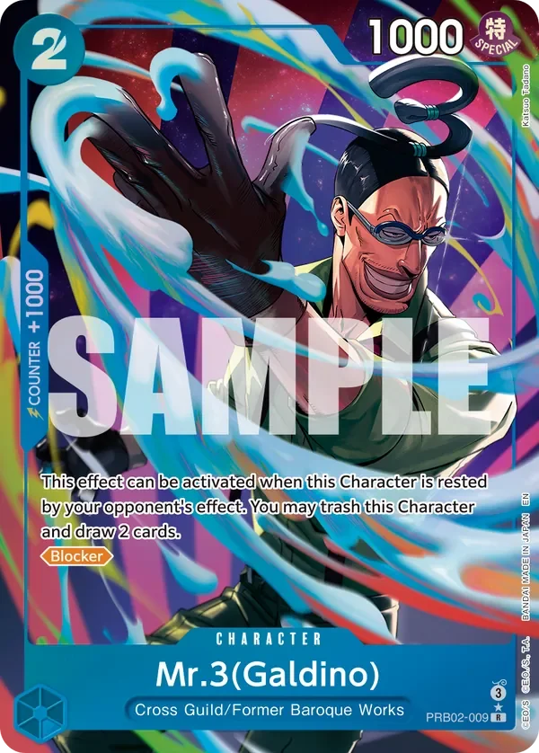 Mr.3(Galdino) 「PRB02-009」 — One Piece Card The Best Vol.2 aa「EN」