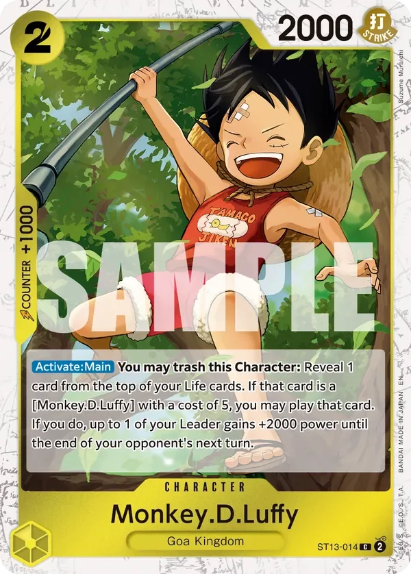 Monkey.D.Luffy 「ST13-014」 — One Piece Card The Best Vol.2 jr「EN」