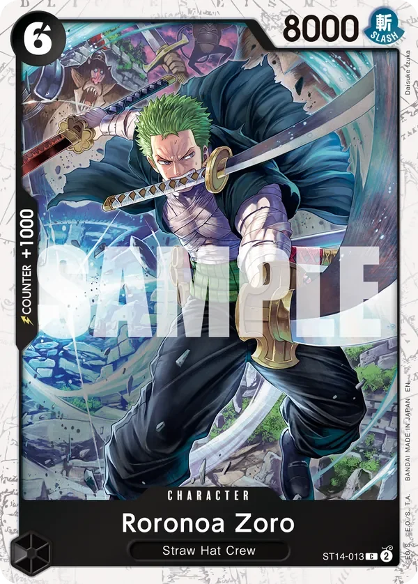 Roronoa Zoro 「ST14-013」 — One Piece Card The Best Vol.2 jr「EN」