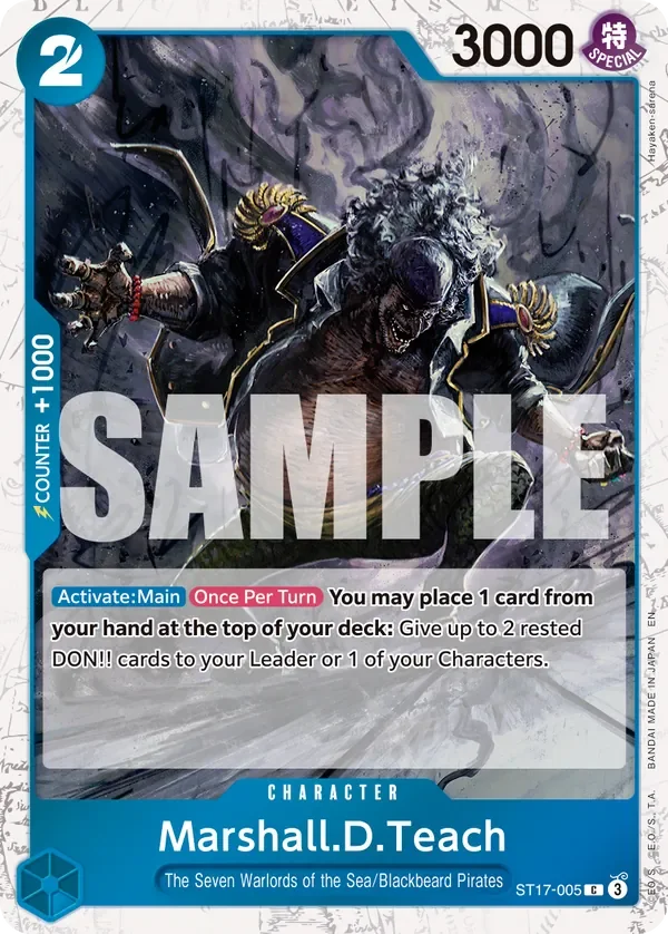 Marshall.D.Teach 「ST17-005」 — One Piece Card The Best Vol.2 jr「EN」
