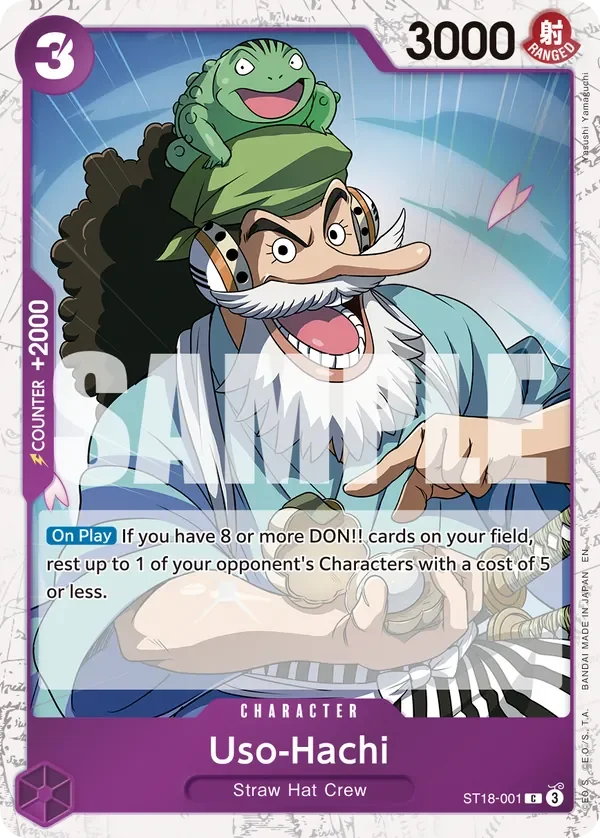 Uso-Hachi 「ST18-001」 — One Piece Card The Best Vol.2 jr「EN」