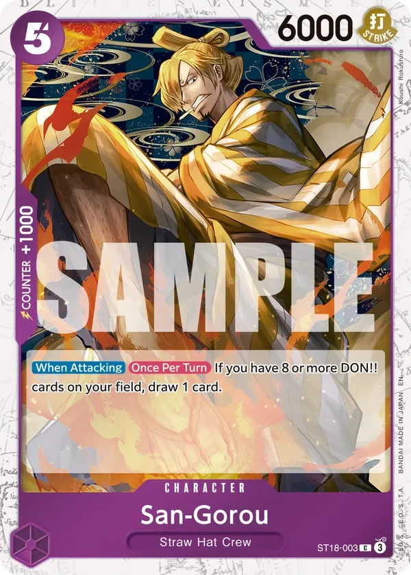 San-Gorou 「ST18-003」 — One Piece Card The Best Vol.2 jr「EN」