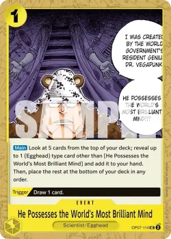 He Possesses the World's Most Brilliant Mind 「OP07-114」「EN」