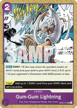 Gum-Gum Lightning 「OP09-077」「EN」