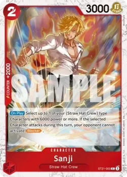 Sanji 「ST21-003」 — One Piece Card The Best Vol.2 jr「EN」