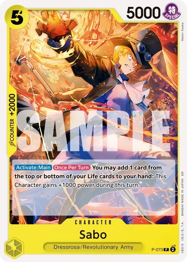 Sabo 「P-073」 — One Piece Card The Best Vol.2「EN」