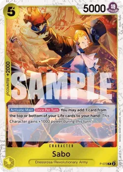 Sabo 「P-073」 — One Piece Card The Best Vol.2 jr「EN」