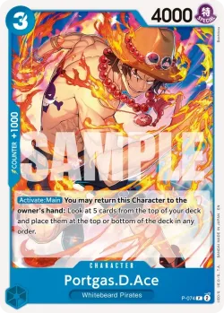 Portgas.D.Ace 「P-074」 — One Piece Card The Best Vol.2「EN」