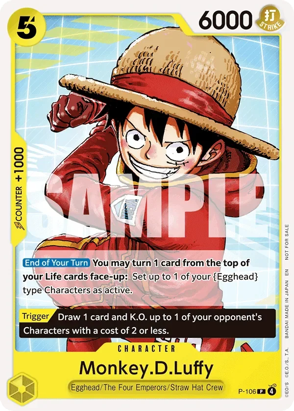 Monkey.D.Luffy 「P-106」 — Tournament Pack 2026 Vol.2「EN」