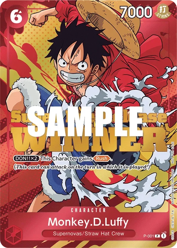 Monkey.D.Luffy 「P-001」 — Prize Cards fa「EN」