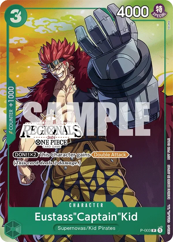 Eustass"Captain"Kid 「P-003」 — Regional Participation Pack 2024 Vol.2「EN」