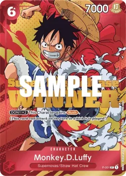Monkey.D.Luffy 「P-001」 — Prize Cards fa「EN」