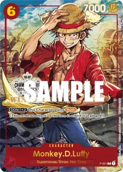 Monkey.D.Luffy 「P-001」 — Prize Cards aa「EN」