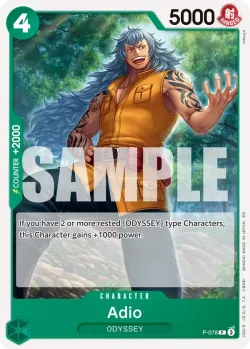 Adio 「P-078」 — One Piece Card The Best Vol.2「EN」