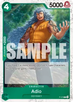 Adio 「P-078」 — One Piece Card The Best Vol.2 jr「EN」